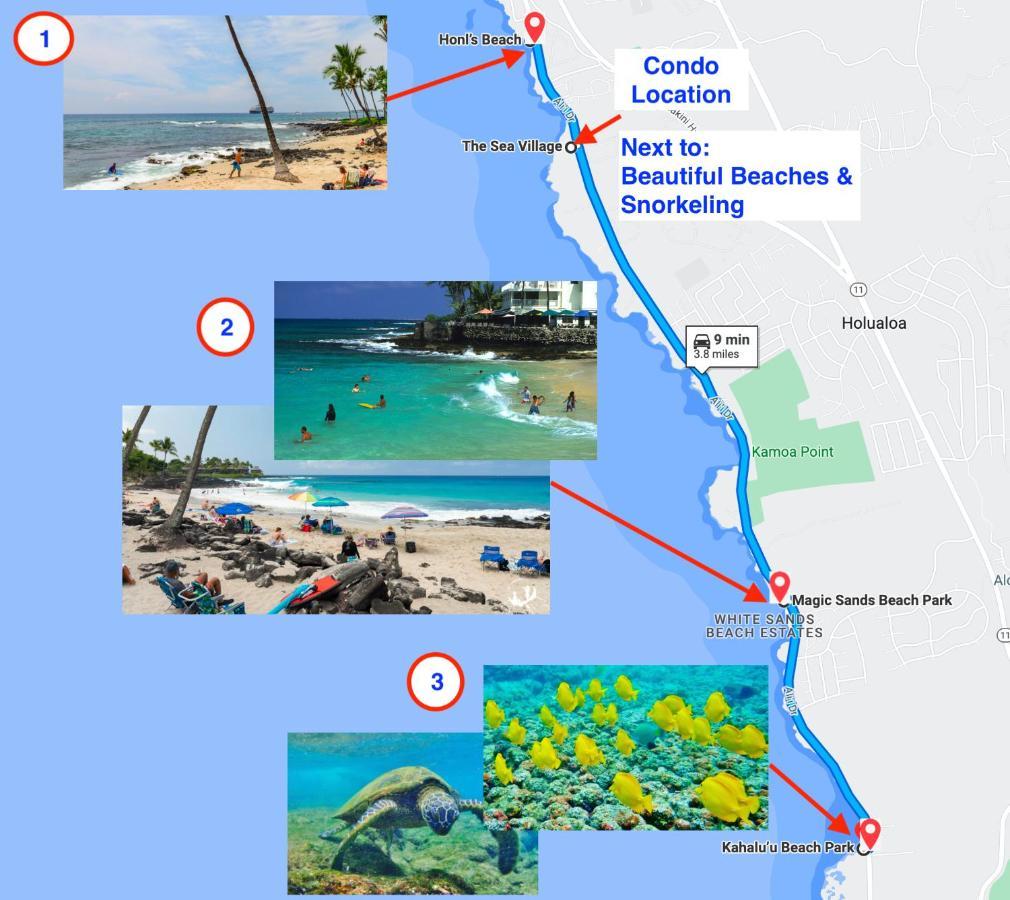 Sea Village Condo With Unobstructed Ocean Views And Oceanside Pool Kailua-Kona Buitenkant foto